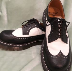 Dr.Martens black and white oxfords.